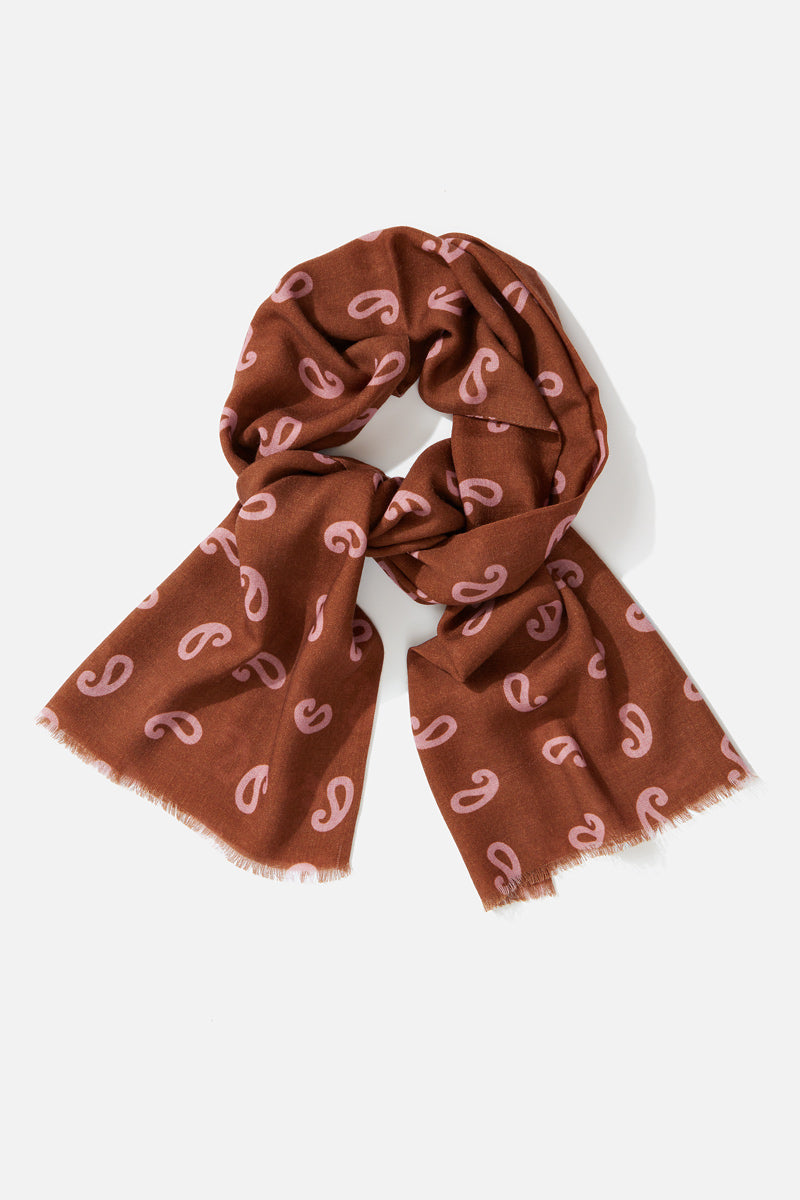 Richard James Savile Row Paisley Printed Scarf