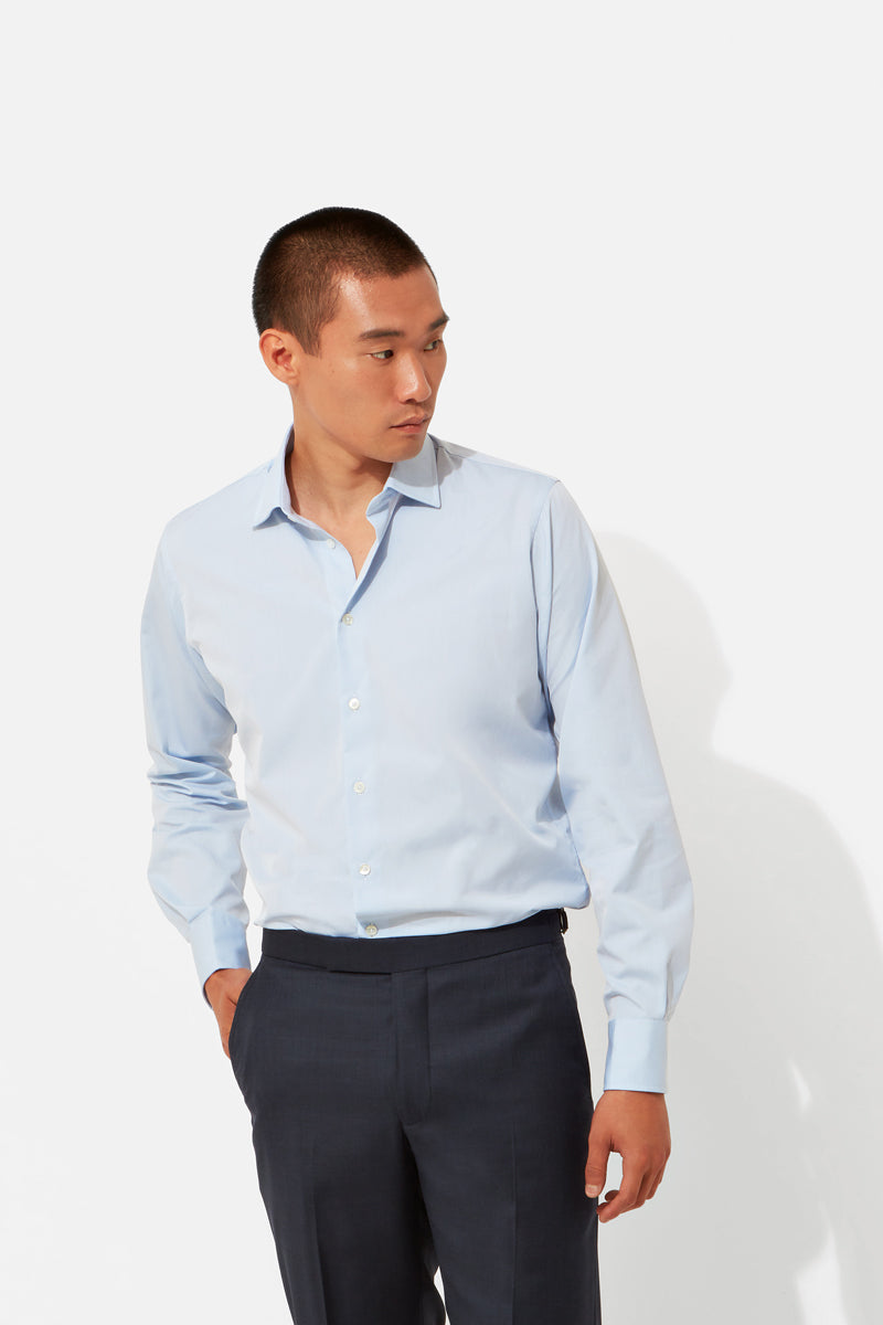 Richard James Savile Row Classic Shirt in Cotton Poplin