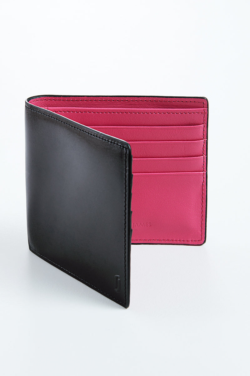 Two-Tone Wallet in Calf Leather