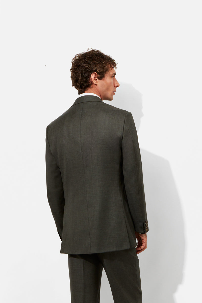 Olive Sharkskin Jacket