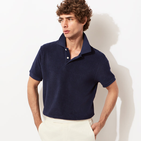 Terry Towelling Polo Shirt