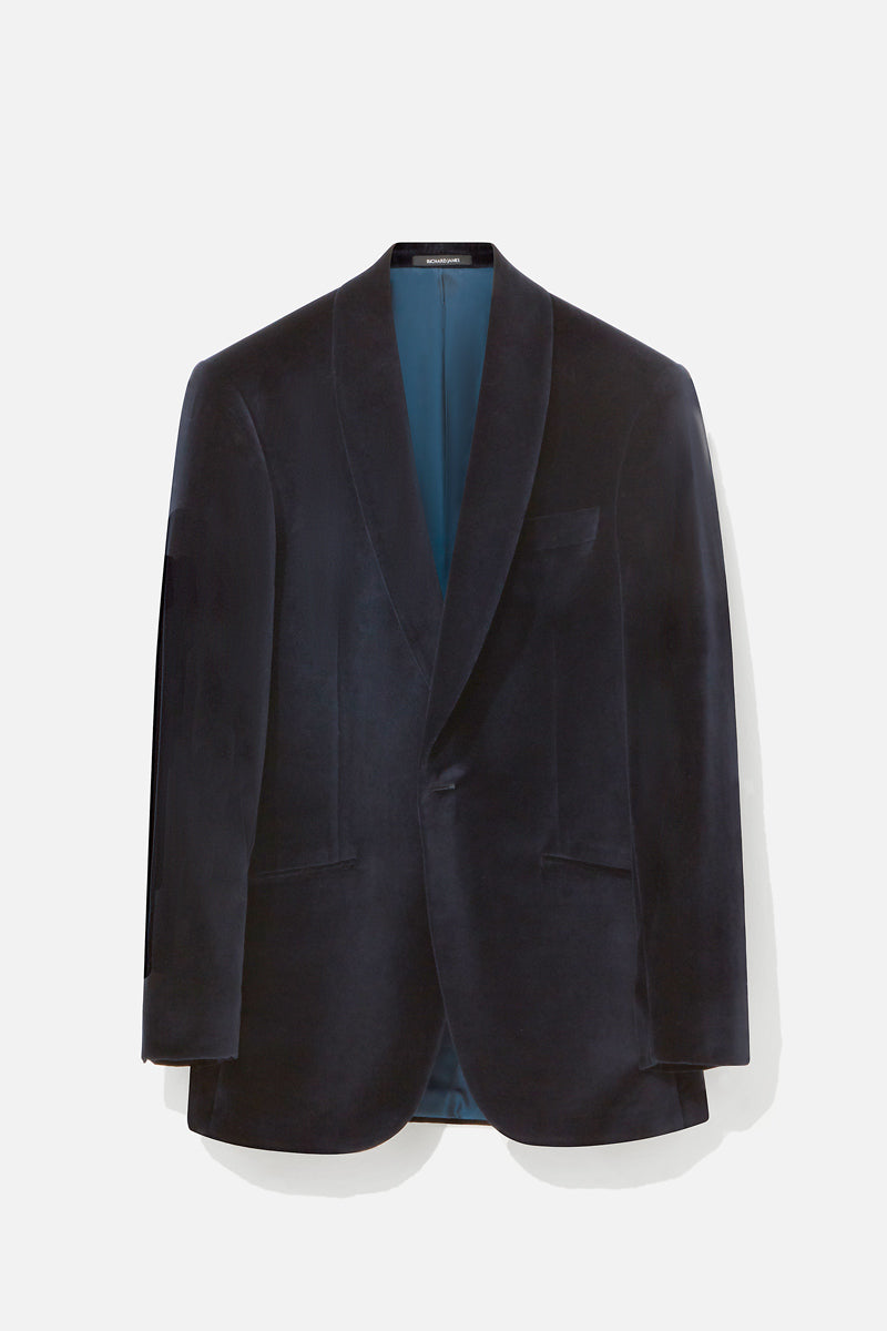 Evening Suit - Navy Velvet