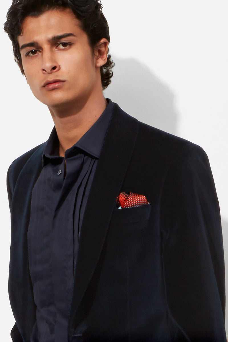 Evening Suit - Navy Velvet