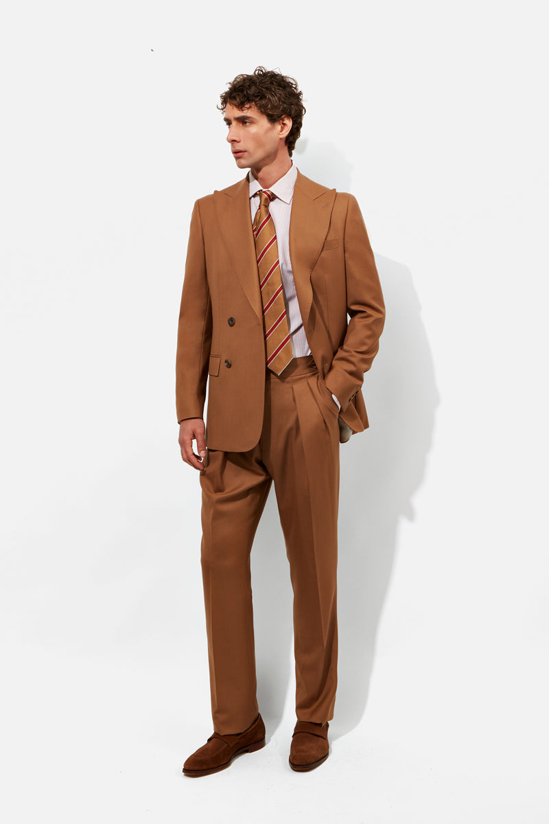 Hepworth Suit - Old Gold 130s Wool Twill