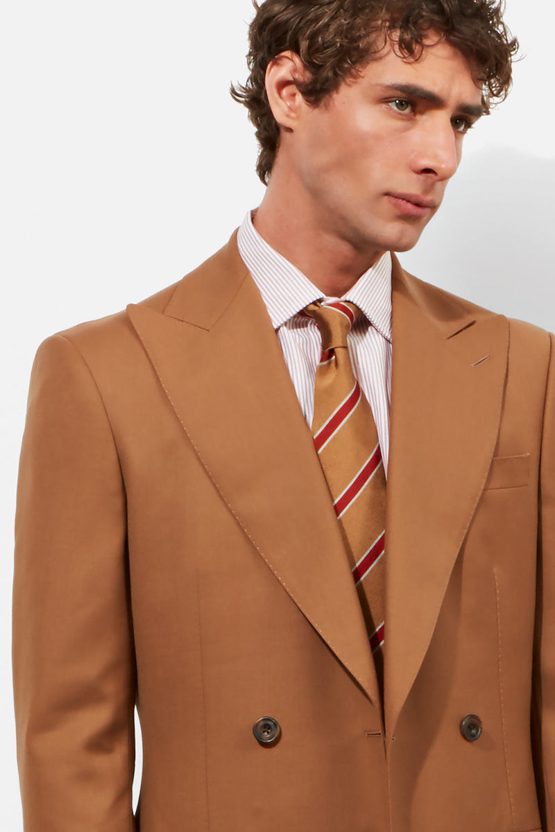 Hepworth Suit - Old Gold 130s Wool Twill