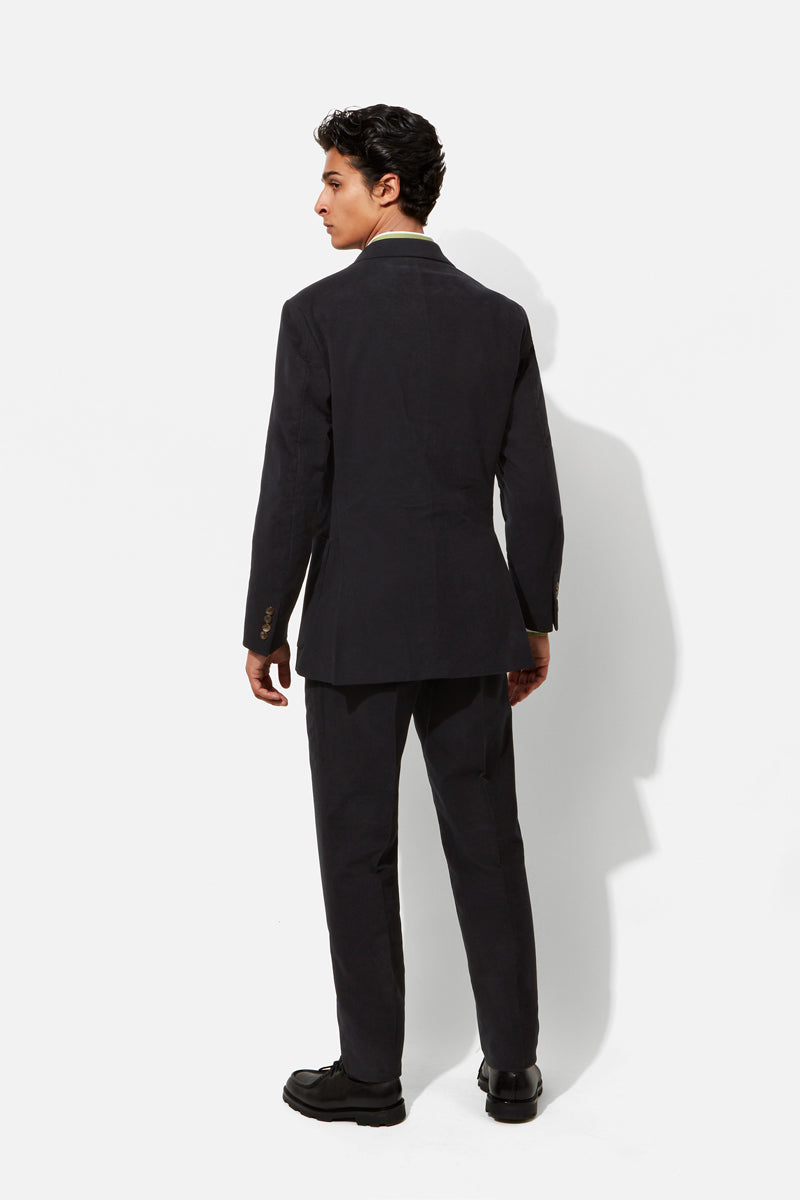 Navy Moleskin Suit