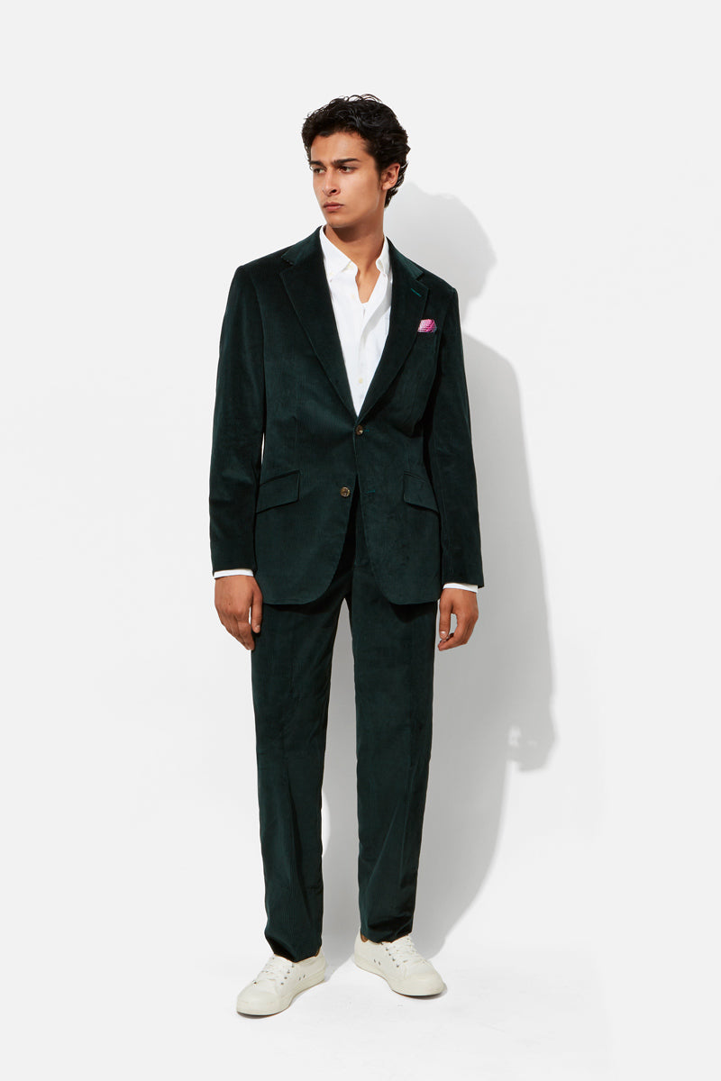 Chapman Suit - Petrol Cotton Corduroy