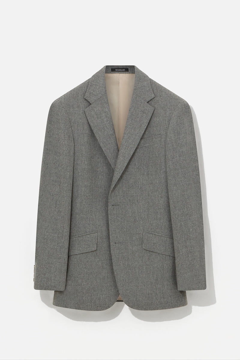 Chapman Suit - Mid Grey Wool & Cashmere Flannel