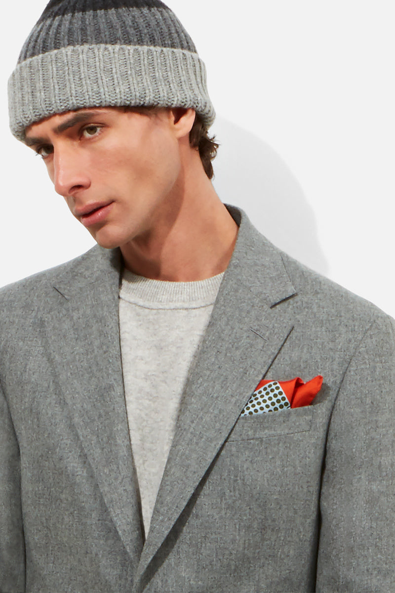 Chapman Suit - Mid Grey Wool & Cashmere Flannel