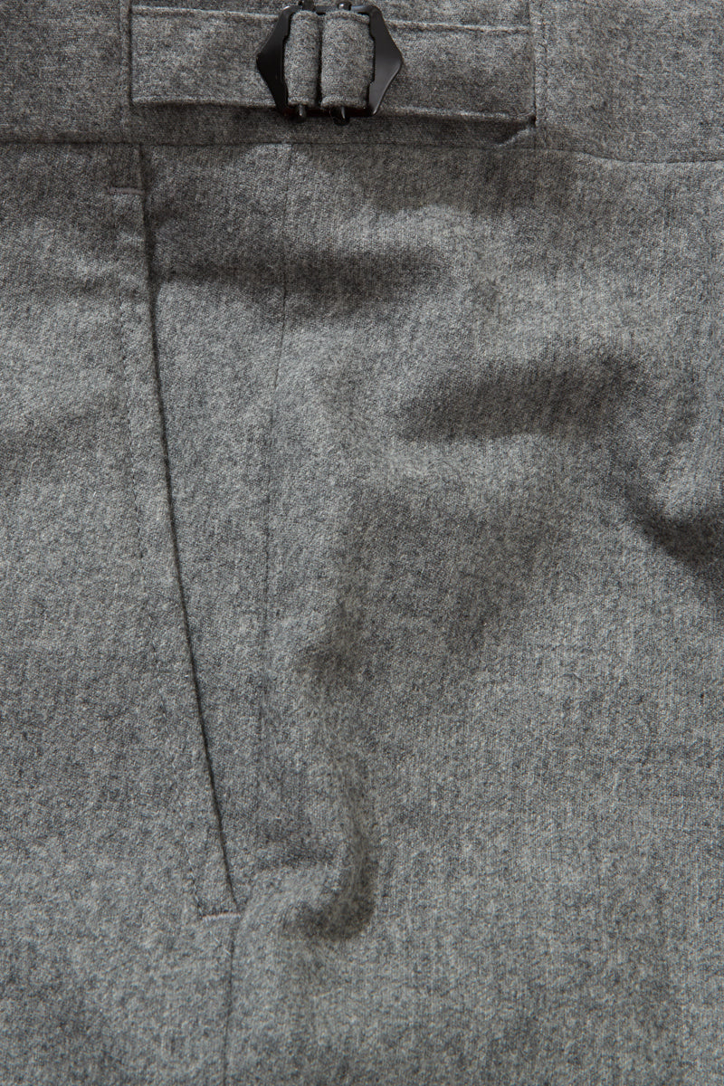 Chapman Suit - Mid Grey Wool & Cashmere Flannel