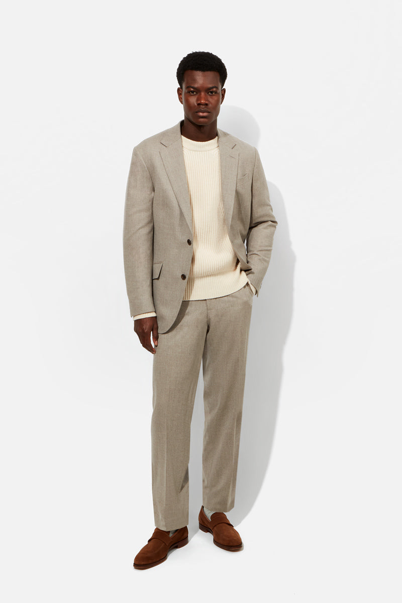 Chapman Suit - Stone Stretch Cashmere