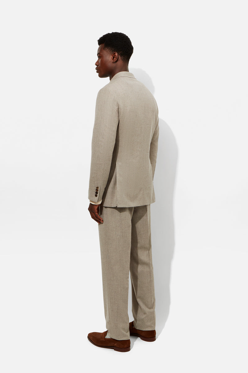 Chapman Suit - Stone Stretch Cashmere