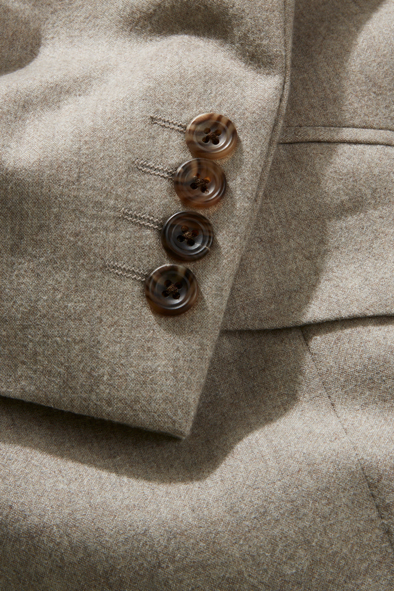 Chapman Suit - Stone Stretch Cashmere