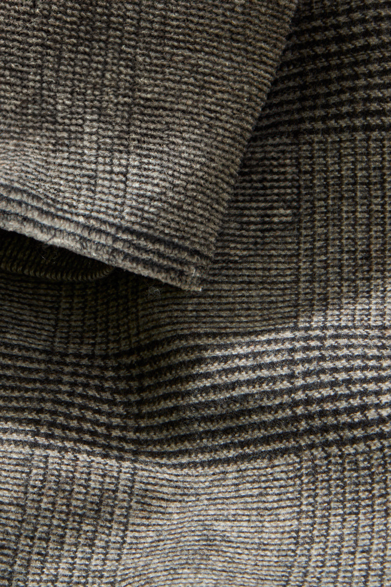 Chapman Suit - Dark Taupe Wool Flannel Price of Wales Check