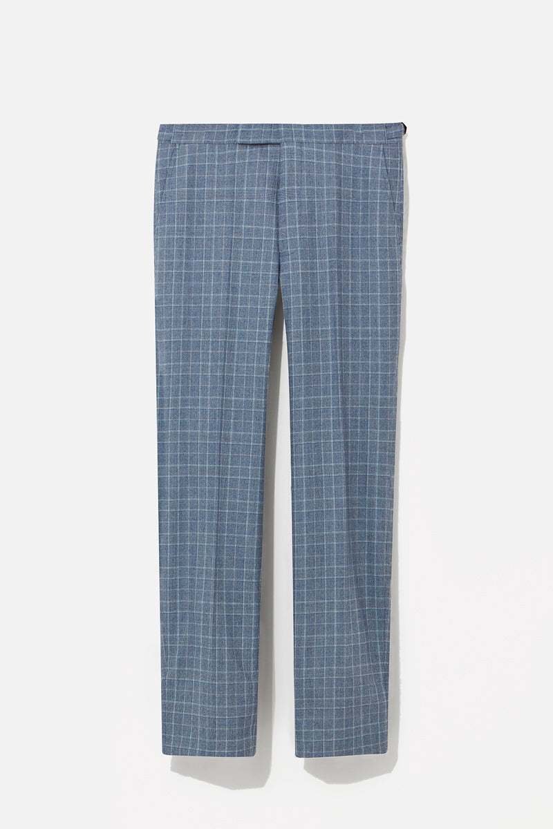 Chapman Suit - Blue Prince of Wales Check Wool