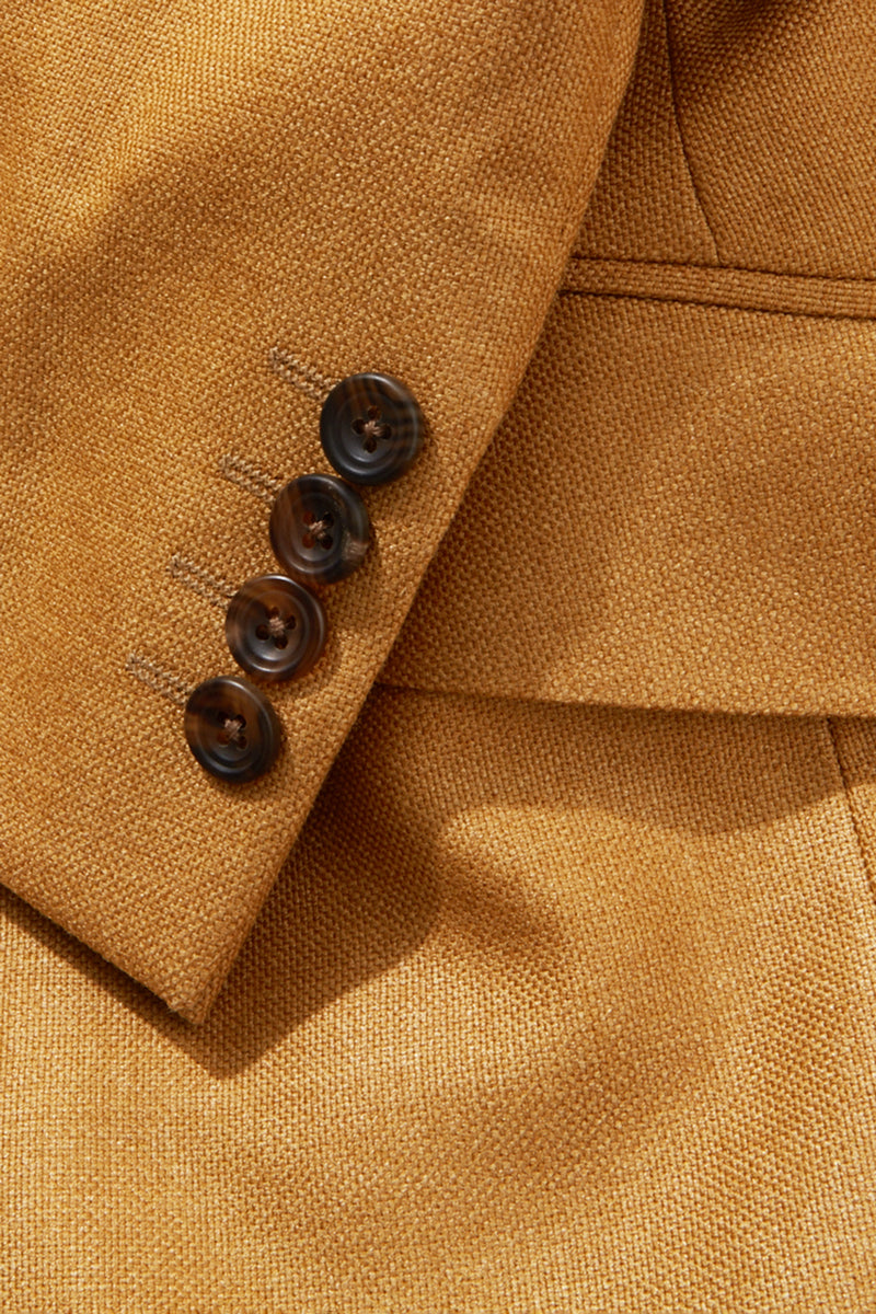 Gold Silk and Wool Suit