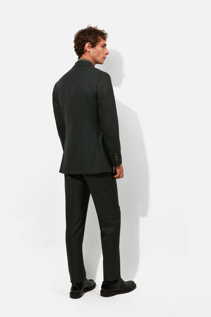 Chapman Suit - Dark Olive Wool Twill