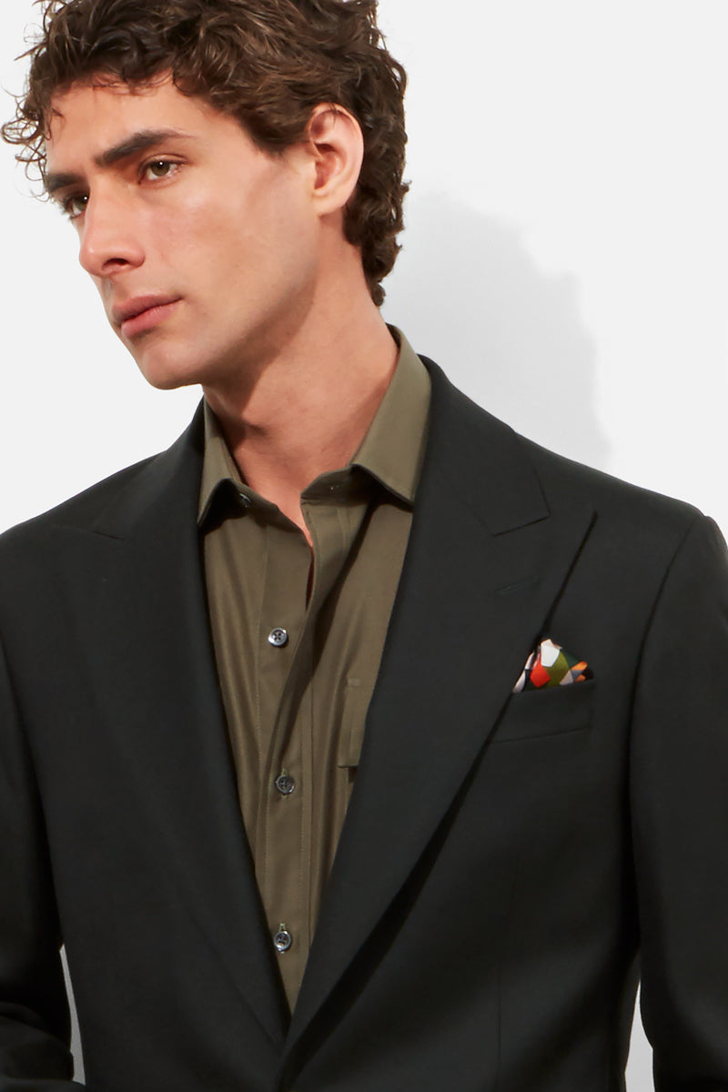 Chapman Suit - Dark Olive Wool Twill