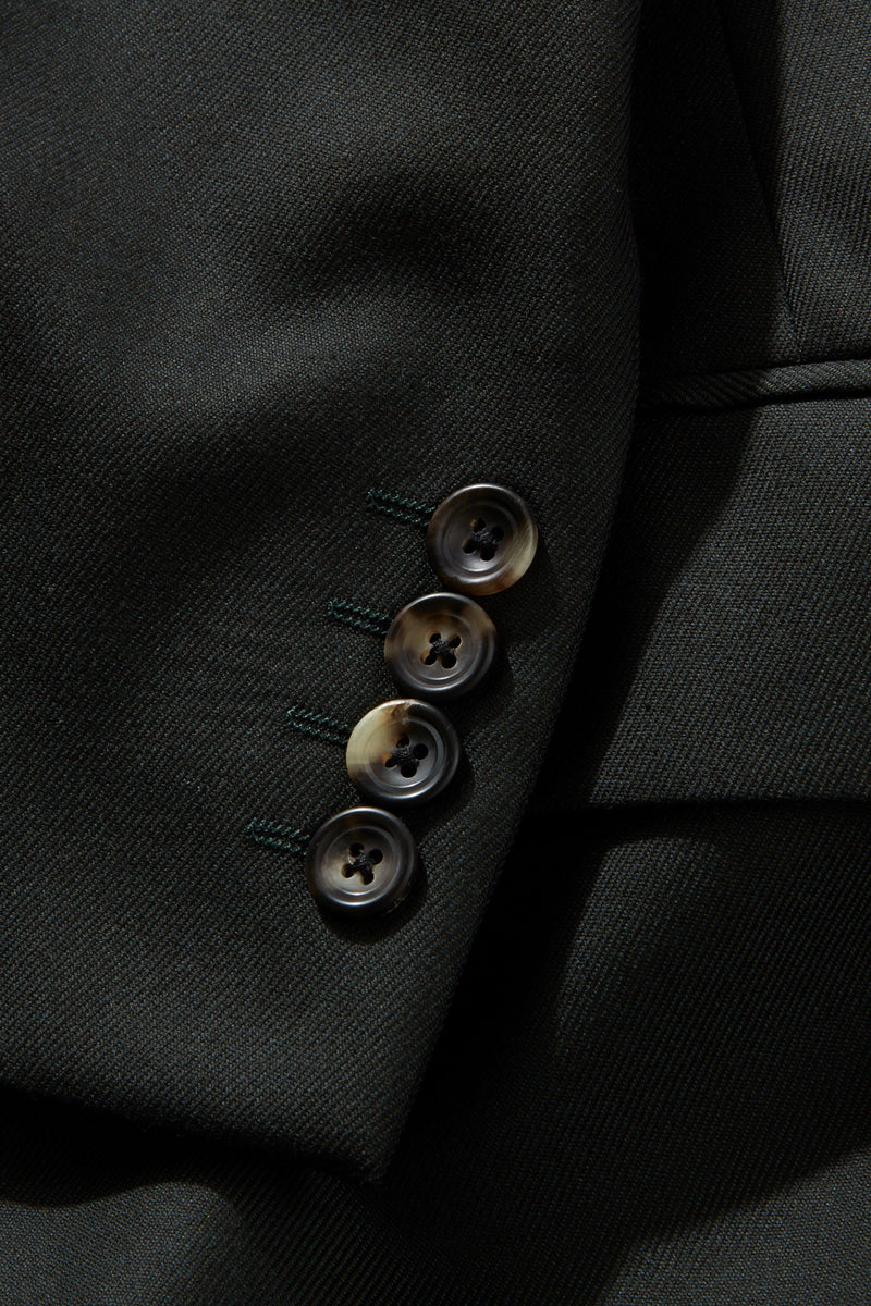 Chapman Suit - Dark Olive Wool Twill