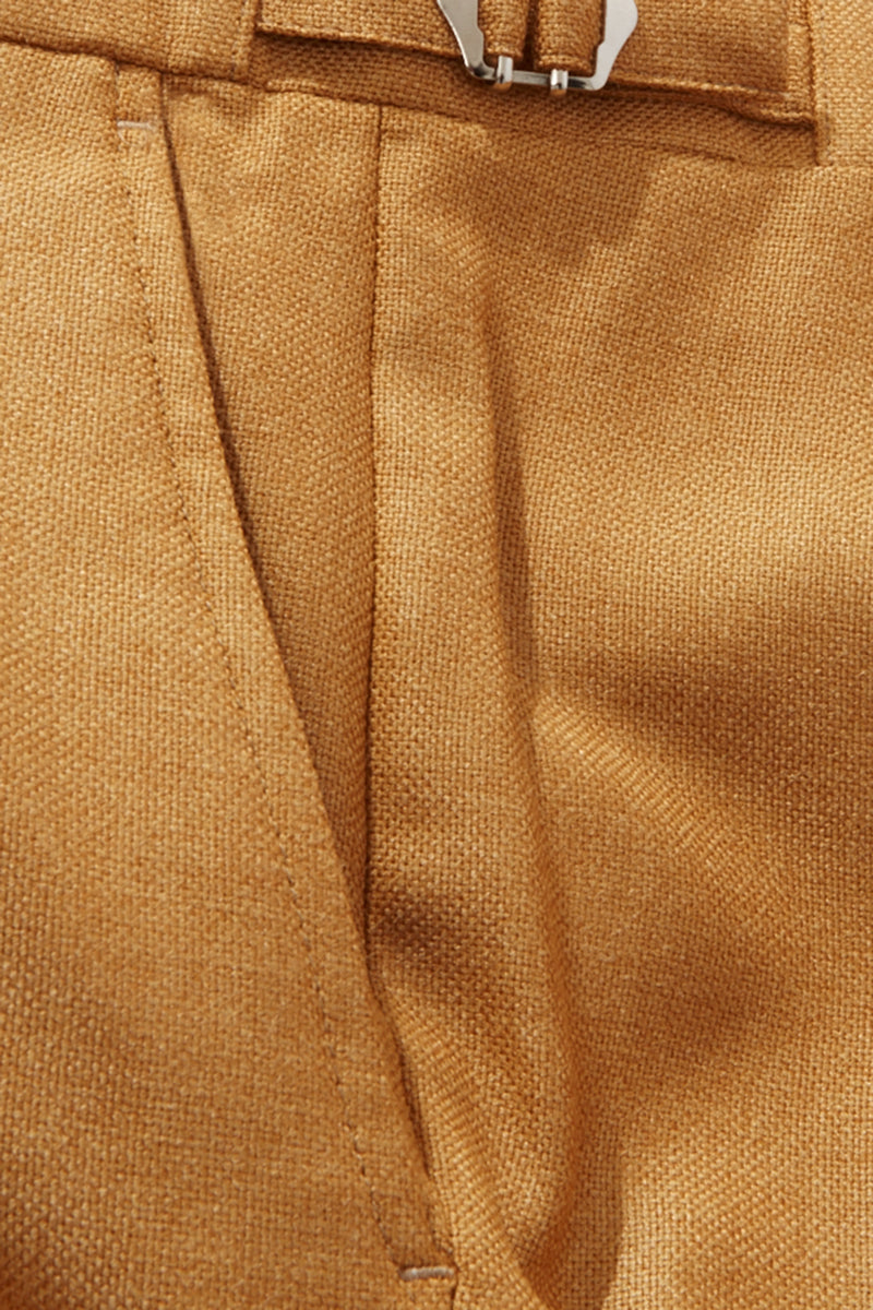Gold Silk and Wool Trousers