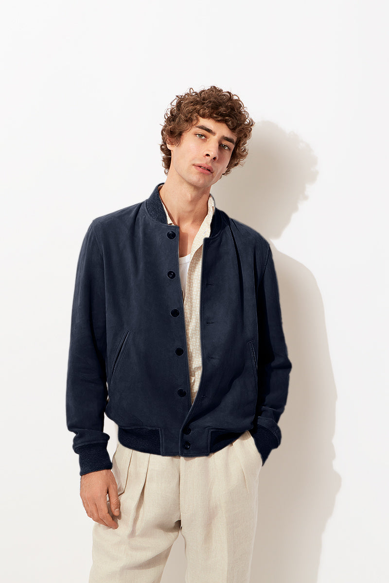 Buttersoft Suede Bomber Jacket – Richard James Savile Row